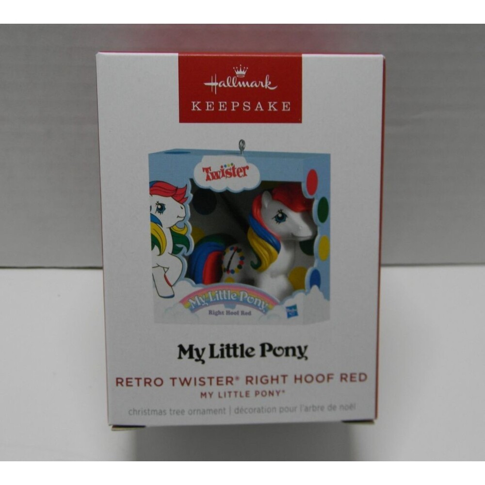 Hallmark My Little Pony Retro Twister Right Hoof Red Keepsake Ornament NIP